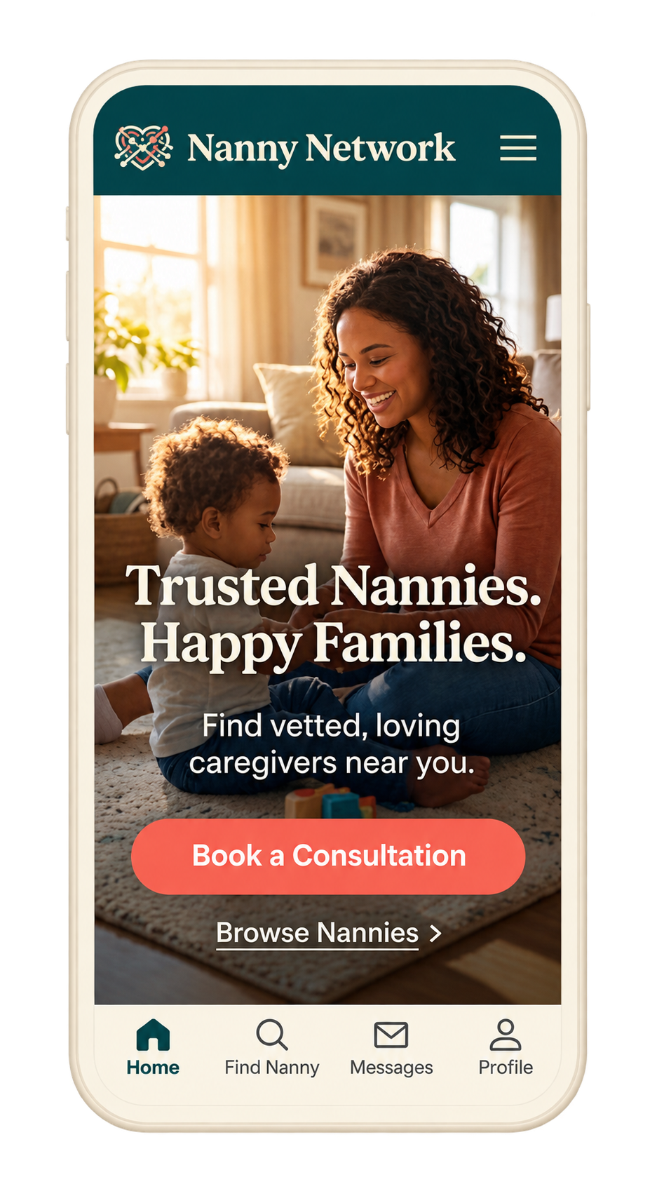 Nanny Network app preview